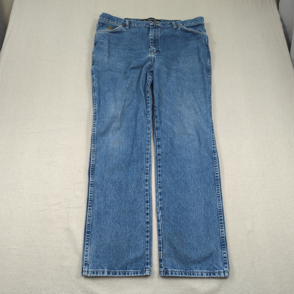 Wrangler Jeans‎ Mens 38x32 Blue George Strait Cowboy Cut Western Rancher